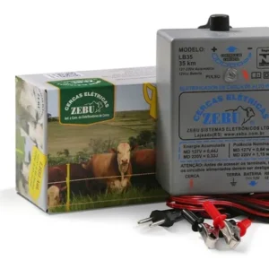 Eletrificador Cerca Rural 35km Luz E Bateria 12v Lb35 Zebu