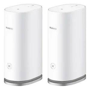 Roteador Wi-fi 6 Plus Huawei Ws8100 Sistema Mesh 3 Gigabit Ax3000 Pack com 2 Unidades Bivolt 110V/220V Cor Branco